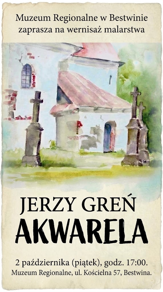 Zaproszenie na wernisaż Jerzego Greniai